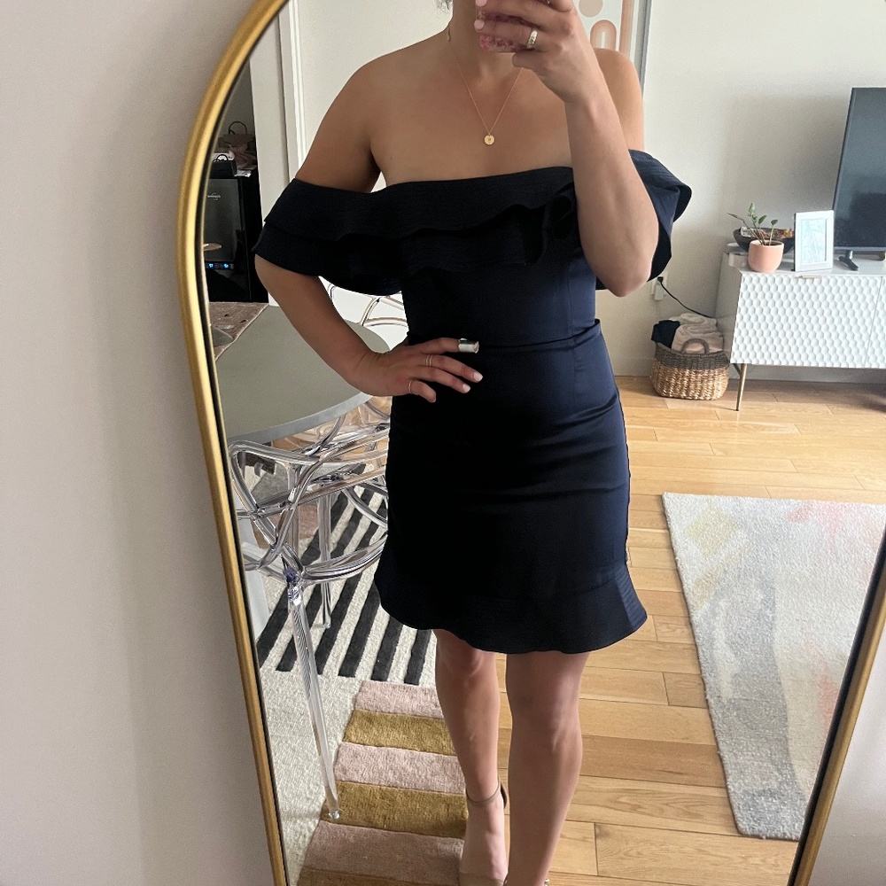 Satin cocktail dress
